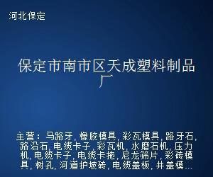 保定市南市区天成塑料制品厂